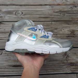 Men Nike Lunar 180 Trainer SC Premium Super Bowl Metallic Silver Shoes Sneakers